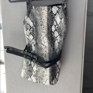 Snake skin holter top